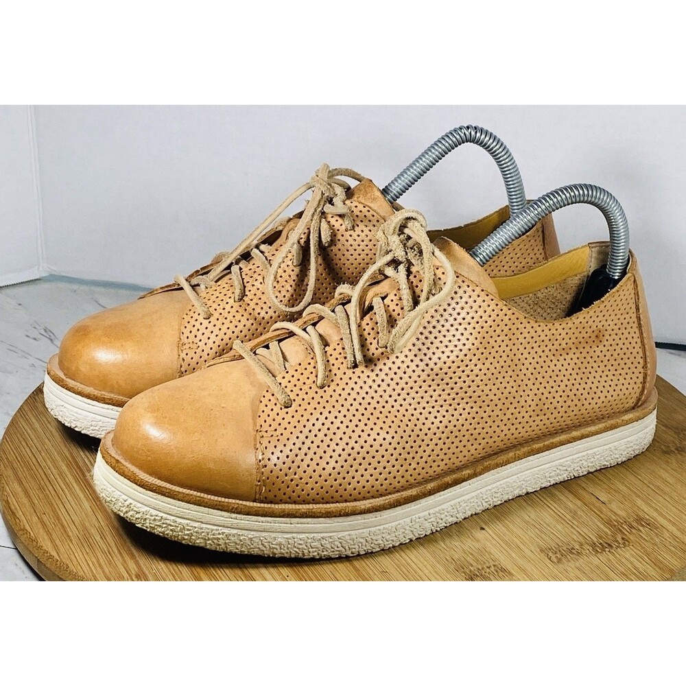 Kork-Ease MARGARET Natural Leather Lace Up Loafer Size 8.5M